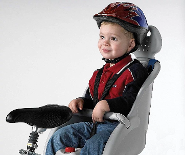 Baby comfortable on Schwinn Deluxe Bike Seat