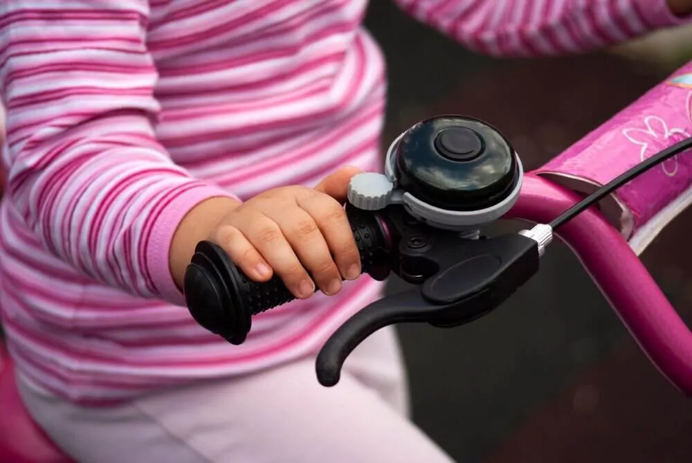 Children Cycling Bike Bell Handlebar Loud Sound Ring Bell & Tassels for Bike Scooter Pink Vbest life Children Bike Bell & Tassels 