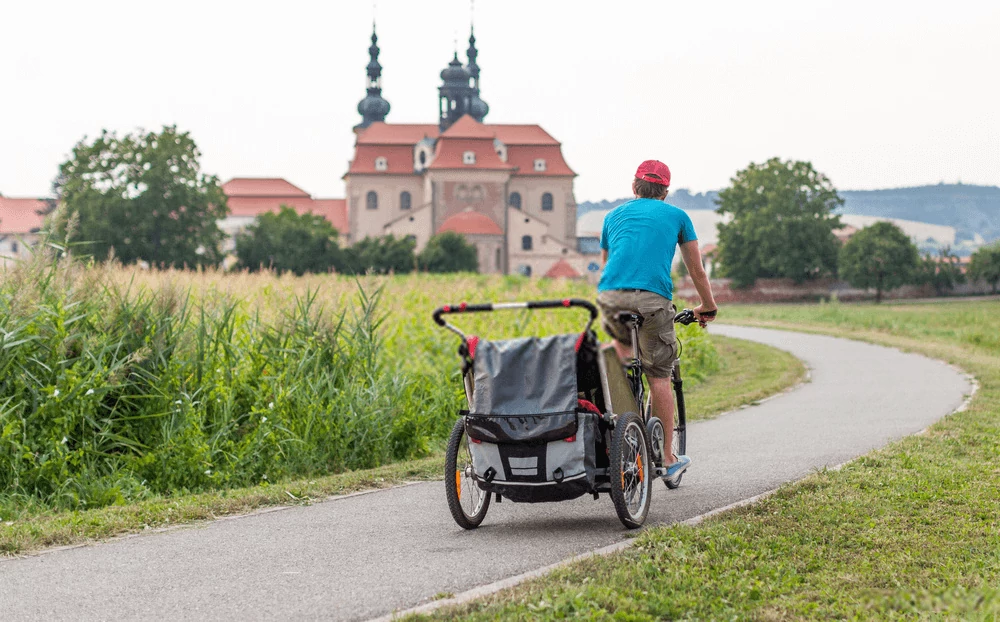 infant fantastic bike trailer